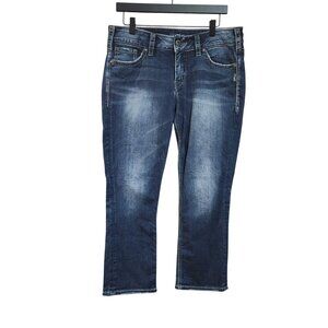Silver Jeans Elyse Capri Denim Jeans Womens size 30 / 22.5